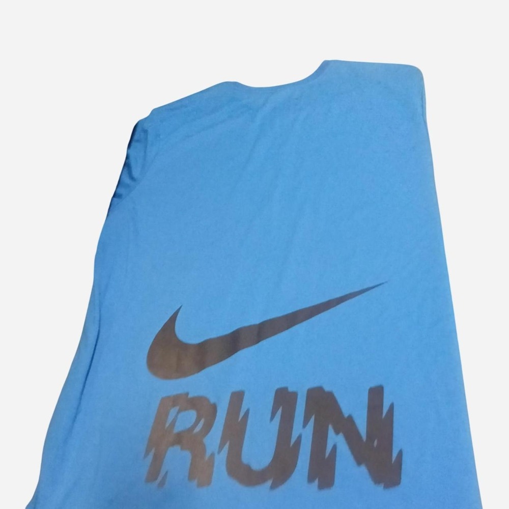 Blue Nike running shirt